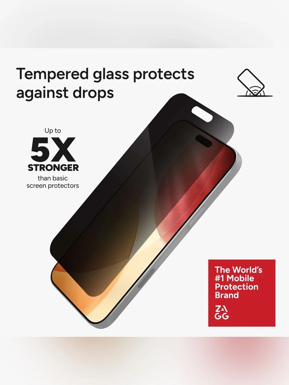 Zagg IPhone 17 Pro Max Privacy Screen Protector